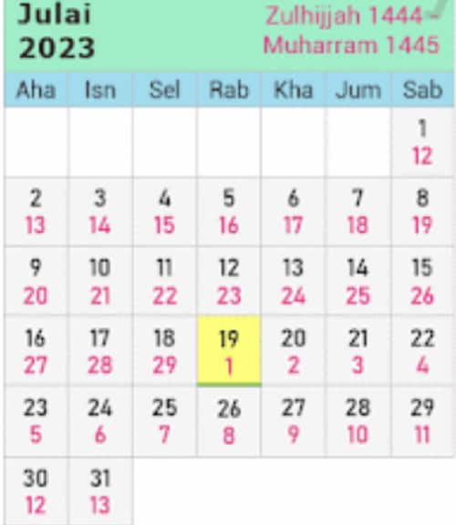 bulan islam syawal 2023