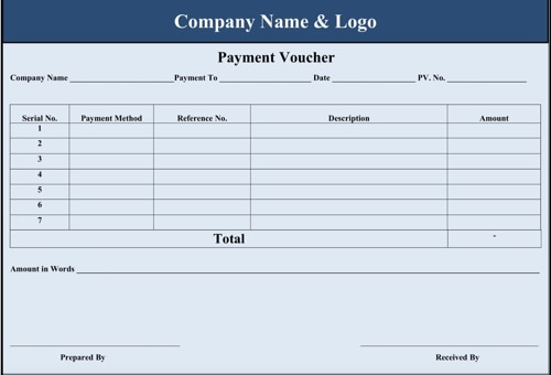 sample contoh payment voucher