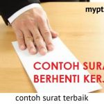 contoh surat berhenti kerja