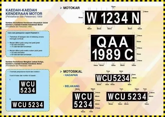 no plate pendaftaran terkini jpj number plate running