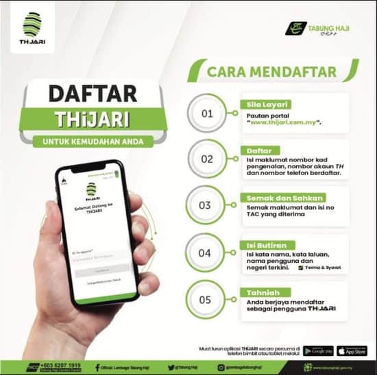 tabung haji online banking login ethijari